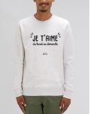 Sweat "Je t'aime du lundi au dimanche"