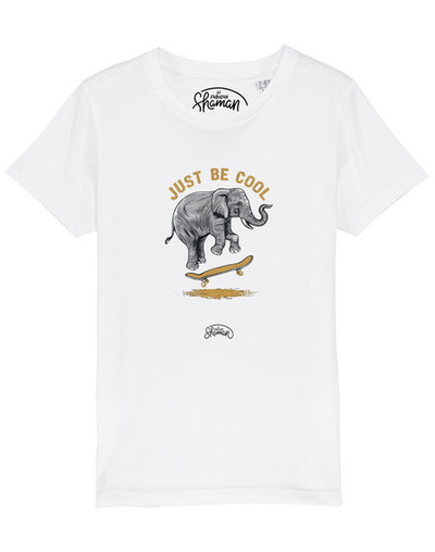 Tshirt JUST BE COOL ELEPHANT ENFANT