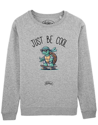 Sweat JUST BE COOL TORTUE HOMME