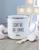 Mug metal SORTIR DU CADRE